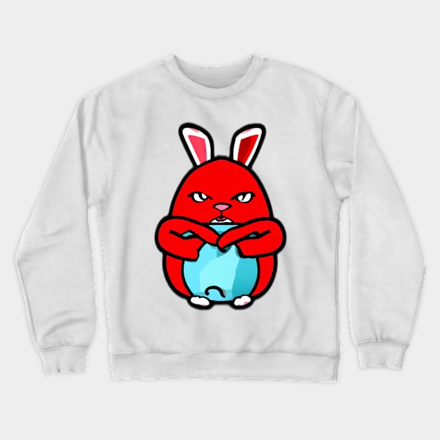 Red Bunny Easter Crewneck Sweatshirt by YungBick